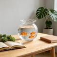 thumbnail image 6 of Goldfish Bowl Fish Tank For Goldfish Plastic Aquarium Home Decor Clear Fish Tank For Desktop Suitable For Tabletops Living Room Bedroom Ornaments, 6 of 6