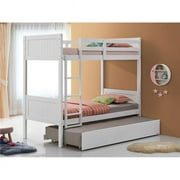 Bunk Bed Twin over Twin - Model 7278 - White - Solid Wood