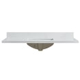 thumbnail image 2 of Jaen 49"W x 22"D Composite Stone Vanity Top in Grain White with Ceramic Sink, 2 of 10
