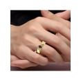 thumbnail image 3 of Rylos 14K Yellow Gold Classic 6X4MM Oval Garnet & Diamond Ring - Birthstone Jewelry for Men -Size 8, 3 of 7