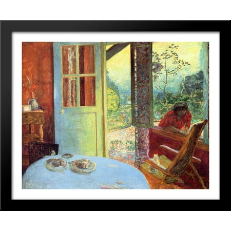 The Dining Room In The Country 34x28 Large Black Wood Framed Print Art By Pierre Bonnard