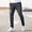 Black, variant on YLSDY Men's Stretch Ripped Slim Jeans, Button Waist, Tapered Streetwear Casual Denim Trousers Light Blue M
