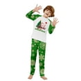 thumbnail image 2 of Onlypjs Family Matching Christmas Pajamas Sets – Holiday PJs for Women, Men – Festive Green Snowflake & Holiday Print Sleepwear, 2 of 7