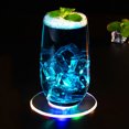 thumbnail image 4 of Posavasos LED para bebidas, 6 piezas, luces para botellas de licor, posavasos con pegatinas LED, posavasos con luz Flash, 4 of 8