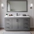 thumbnail image 2 of Wyndham Collection Miranda 66" Wood Single Bathroom Vanity in Dark Gray/Black, 2 of 7