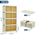 thumbnail image 4 of 192QT Stackable Storage Bins, Collapsible Storage Box, Plastic Storage Bins with Lids & Lockable wheels, Closet Organizers for Home, Dorm, Office, 4 of 9