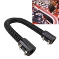 thumbnail image 1 of Radiator Coolant Water Hose, Radiator Hose 24in Stainless Steel Efficient Cooling Radiator Coolant Hose Kit for Radiator Neck, 1 of 8