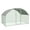 9.8 x 6.5 x 6.5 ft, variant on Large Metal Chicken Coop, Large Chicken Coop for Yard, Walk-in Poultry Cage with Waterproof and Anti-Uv Cover, Chicken Run for Outdoor Backyard Farm, Doom Roof, 9.8×6.5×6.5ft,Silver