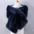 thumbnail image 2 of Faux fur Capes for Women Bridal Scarves Bridal Shawl Warm Wrap Stoles for Wedding Dresses, 2 of 7