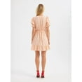 thumbnail image 4 of Floral V Neck Ruffled Short Sleeve Mini Dress, 4 of 5