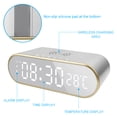 thumbnail image 6 of 15W LED Digital Alarm Clock Wireless Adjustable Brightness Fast Charging Desk Clocks Thermometer, 6 of 8