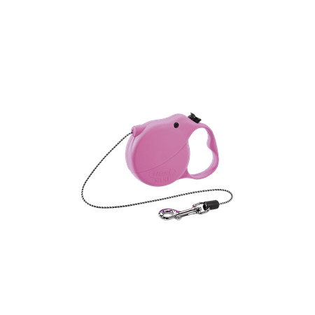 - flexi Retractable Dog Leash (Cord), 10 ft, Extra Small, Pink
