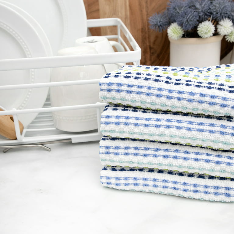 Ritz Multicolor Pebble Cotton Terry Bar Mop Kitchen Towel Set of 4