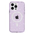thumbnail image 5 of Jiahe Cover For iPhone 14 Pro Max,Slim Shockproof Silicone  Magnetic MagSafe Bling Glitter Soft TPU Transparent Back Cover,Purple, 5 of 8