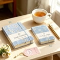 thumbnail image 3 of ipoul B6 Notebook, College Ruled, Lay Flat, Hardcover, Journal for Women, Daisy Gifts, Blue, 3 of 8