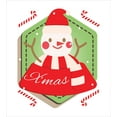 thumbnail image 3 of Christmas Duvet Cover Set, Funny Simple Santa Snowman with X'mas Lettering and Candy Canes, Decorative 2 Piece Bedding Set with 1 Pillow Shams, Twin Size, Pistachio Green Vermilion, by Ambesonne, 3 of 3