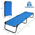 thumbnail image 2 of Yardi Yarda Compact Military Bed, Portable Camping Bed for Outdoor Hiking, Lightweight Bed with Storage Pockets for Outdoor as Yard, Blue, 2 of 12