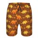 thumbnail image 3 of Balery Dinosaurs and Leaves Traje de Baño Estilo Hawaiano para Hombre, Shorts de Secado Rápido con Bolsillos-X-Large, 3 of 6