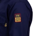 thumbnail image 6 of Flame Resistant FR Welding Shirt - 100% C - Heavyweight 9 oz (Large, Navy Blue), 6 of 6