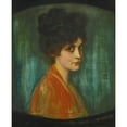 thumbnail image 3 of Franz von Stuck 15x18 Black Modern Framed Museum Art Print Titled - Frau Feez (1900), 3 of 5