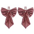 thumbnail image 7 of Christmas Tree Bow Topper,Large Plaid Wreath Bow Front Door Hanger,13.78"x9.84 Cute Bow Tree Toppers for Xmas Party Yard Doorway Indoor Outdoor Wall Decoration, 7 of 7