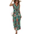 thumbnail image 1 of Bohemian Pattern Vestido Sin Mangas Vestidos Para Mujer, Vestido Suelto De Verano 2025, 1 of 5
