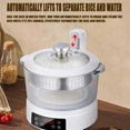 thumbnail image 3 of Rice Soup Separation Electric Cooker, Non-stick Pan & Rices Soup Separate, 3L Low Carb Rice Cooker with Reservable-Timable and Liftable Filter Basket, for Rices, Ramen, Hot Pot (Green,glass), 3 of 8