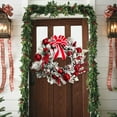 thumbnail image 6 of Quality Craft Pre-lit White Christmas Wreath for Christmas Door Hanger Decoration and Festive Home Decor, 6 of 8