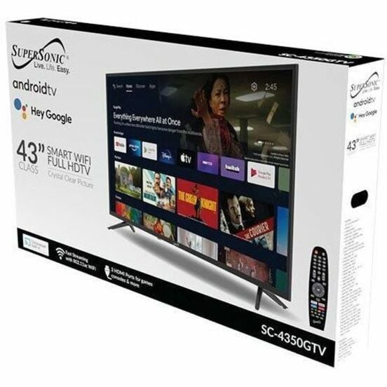 Supersonic SC-4350GTV 43-In. 1080p LED Smart HDTV, SC-4350GTV