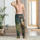 thumbnail image 2 of Fotbe Peaceful Deer Lily Pond Pantalones de Pijama para Hombre, Pantalones de Dormir, Pantalones de Casa con Cintura Ajustable y Bolsillos-X-Large, 2 of 6