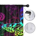 thumbnail image 4 of Blackout Kids Curtains,Colorful Neon Butterfly Pattern Childrens Insulated Curtains Set Of 2,Bedroom Essentials,Toddler Room Decor 42"x63", 4 of 5
