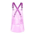 thumbnail image 1 of Delantal transparente de trabajo para hombres y mujeres, delantal de cocina transparente de arte, delantal de moda para el cabello Rosa 60cm, 1 of 9