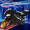 thumbnail image 3 of AurumEdge 49cc Kids Rocket Motorcycle,2-Stroke Gas Power Mini Dirt Bike, Motocross, Dual Headlights Pocket Motorbike with Front Rear Disc Brakes Black, 3 of 8