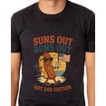 thumbnail image 4 of Fourth Of July Men's Suns Out Buns Out Hot Dog Edition 4th Of July BBQ Novelty Funny T-Shirt, 4 of 5
