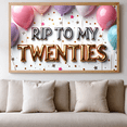 thumbnail image 4 of LUUFILx RIP to My Twenties Birthday Backdrop Banner Decorations Party Supplies Photography Props Balloon Background Twenties Celebration Event Decor, 4 of 7