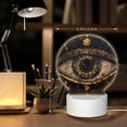 thumbnail image 6 of Daiia Mystical Golden Eye Pattern Acrylic Night Light, LED Touch Light, Bedroom Night Light, Soft Glowing Lamp Perfect Gift for Mother's Day, Birthday, or Christmas, 6 of 9