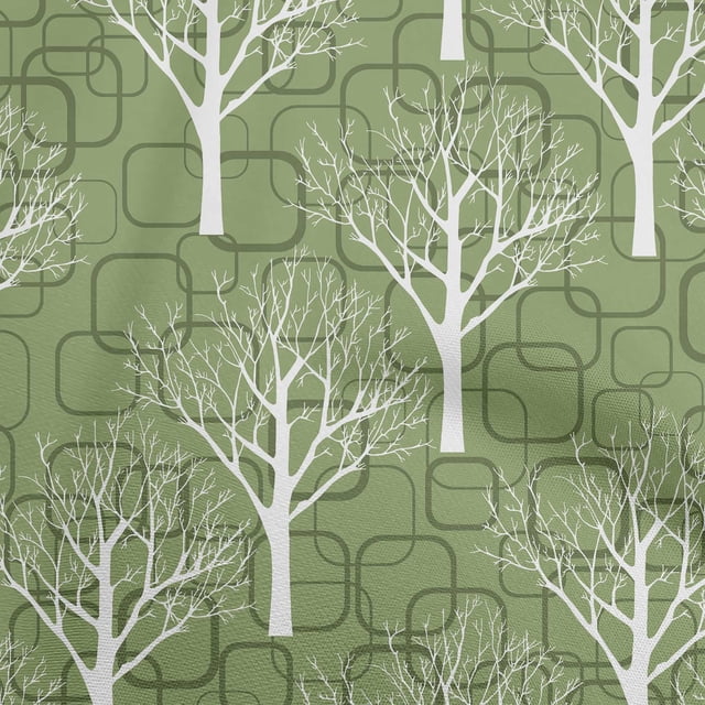 oneOone Cotton Cambric Light Green Fabric Dot Fabric For Sewing Printed Craft Fabric By The Yard 42 Inch Wide