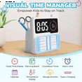 thumbnail image 2 of Visual Timer for Kids - Autism & ADHD Time Management Tool with Digital Alarm,Task Chart Planning Board,1 x Timer 10 x Tag Card 1 x USB Cable, 2 of 7