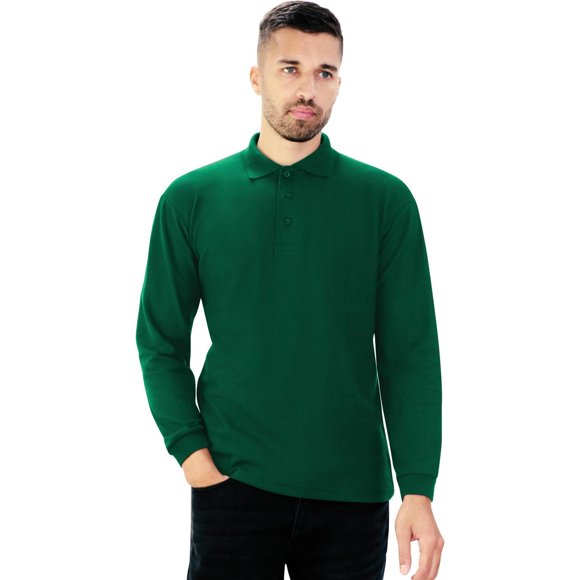 Casual Classic Mens Long Sleeve Polo