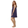 thumbnail image 3 of Aria Women's 100% Cotton Sleeveless V-Neck 35" Chemise Nightgown, Sizes XS-4X, 3 of 4
