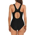 thumbnail image 5 of Charmo Women's One Piece Swimsuit Athletic Bathing Suit Racerback Training Swimwear, 5 of 5