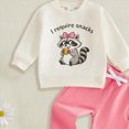 thumbnail image 4 of HFHAPW Toddler Girl Outfits Long Sleeve Graphic Sweatshirt Dress and Jogger Pants 2Pcs Toddler Girl Fall Winter Clothes,12-18 Montths, 4 of 4