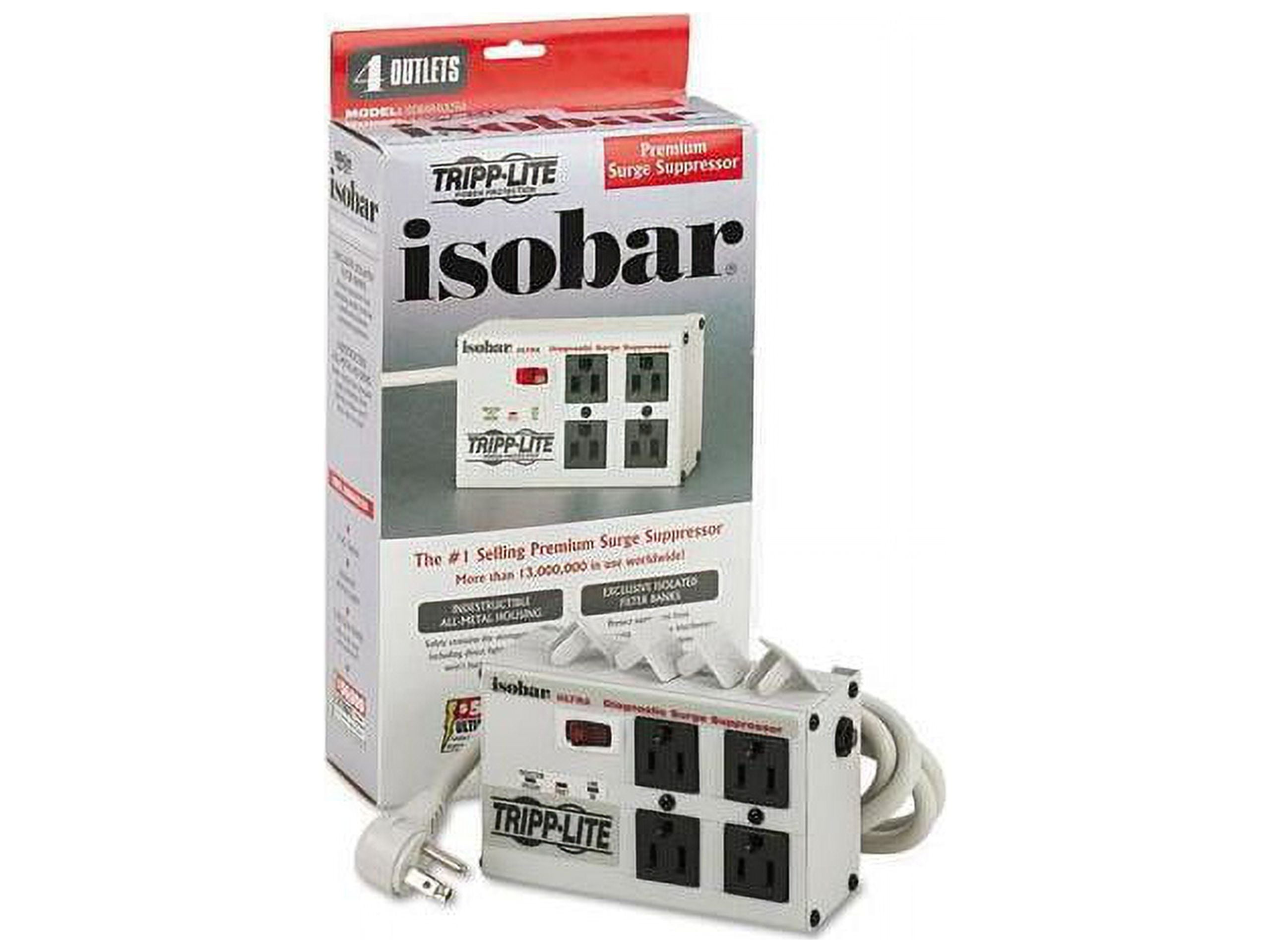 TrippLite 4-Outlet Isobar Surge Suppressor with 6 ft Cord