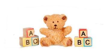 Fisher-Price Loving Family Dollhouse 1994 Tan Bear Baby Nursery Toy 