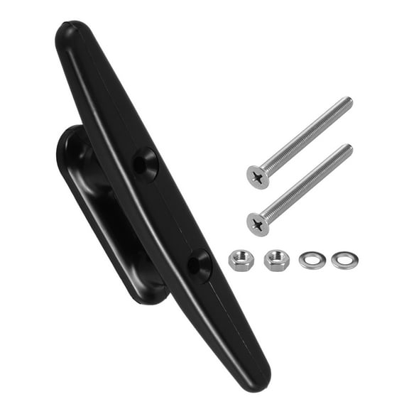 CRILSTYLEO Black Kayak Cleat Set for Secure Rope Fixing, and Easy to Install, Ideal for Kayak Accessories