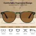 thumbnail image 4 of Gafas de Sol CARFIA Acetato Polarizadas para Hombre CA2307 Verde, 4 of 9
