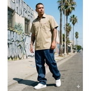 Ben Davis Short Sleeve Solid Half-Zip Shirt