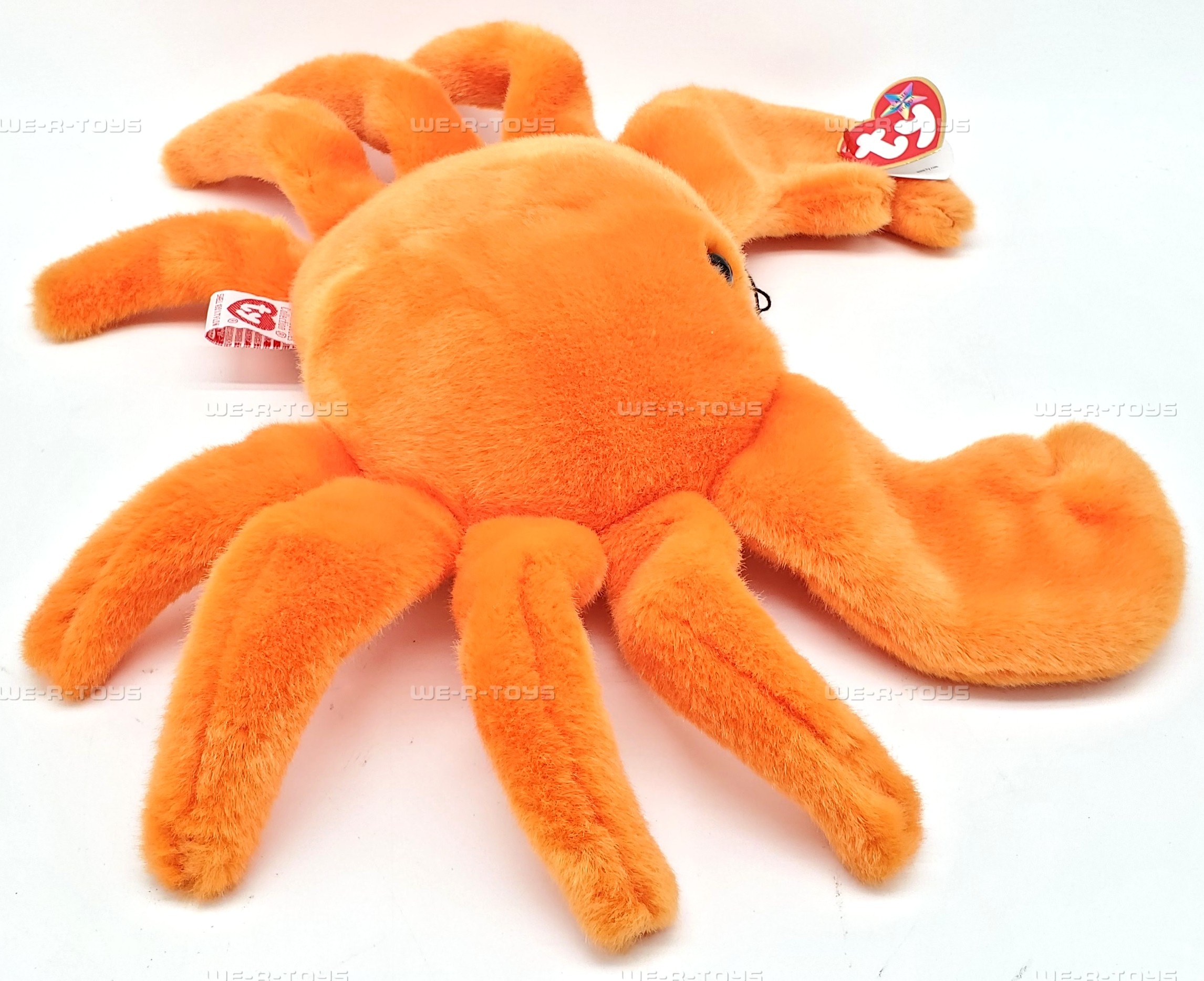 Ty Buddy Beanie: Digger the Orange Crab Stuffed Animal, MWMT's