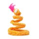 thumbnail image 2 of Juguete de serpiente en espiral para gatos, juguete de acción en espiral para mascotas, juguete interactivo creativo con resorte. Amarillo, 2 of 9