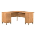 thumbnail image 1 of Scranton & Co 60" Transitional Wood L-Shape Computer Desk in Maple Cross, 1 of 7